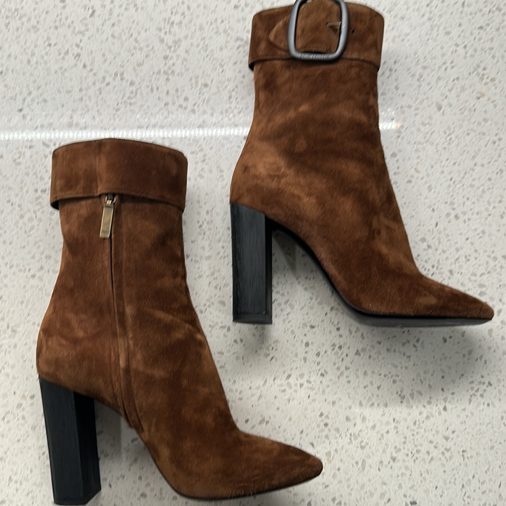 Saint Laurent boot the Joplin 105 brown suede size 40